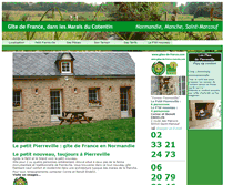 Tablet Screenshot of gite-pierreville.com